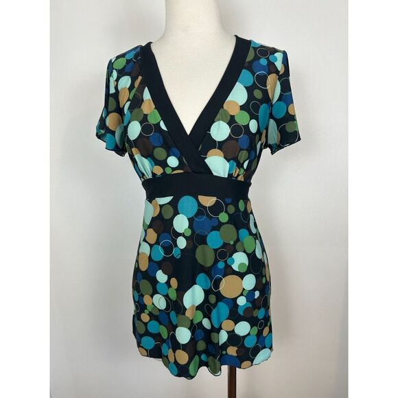 Hot Tempered Tops - Vintage Y2k 90s Hot Tempered Top Large Babydoll Fairy Grunge Polka Dot Tie Back